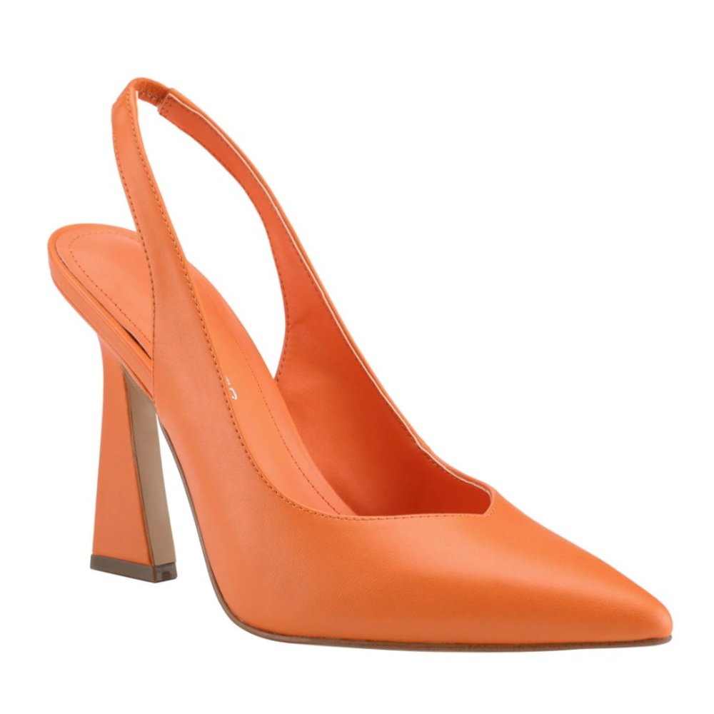 Marc Fisher Scully Slingback Pump, 7M, Orange